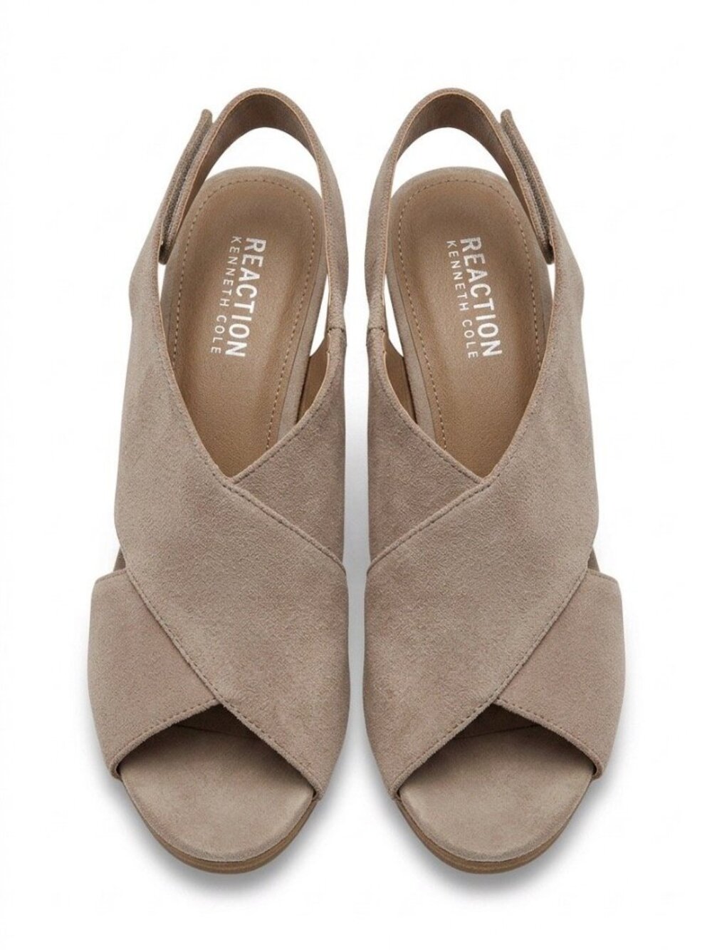 Suede wedge sandals, Kenneth Cole Reaction, Size 7 1/2